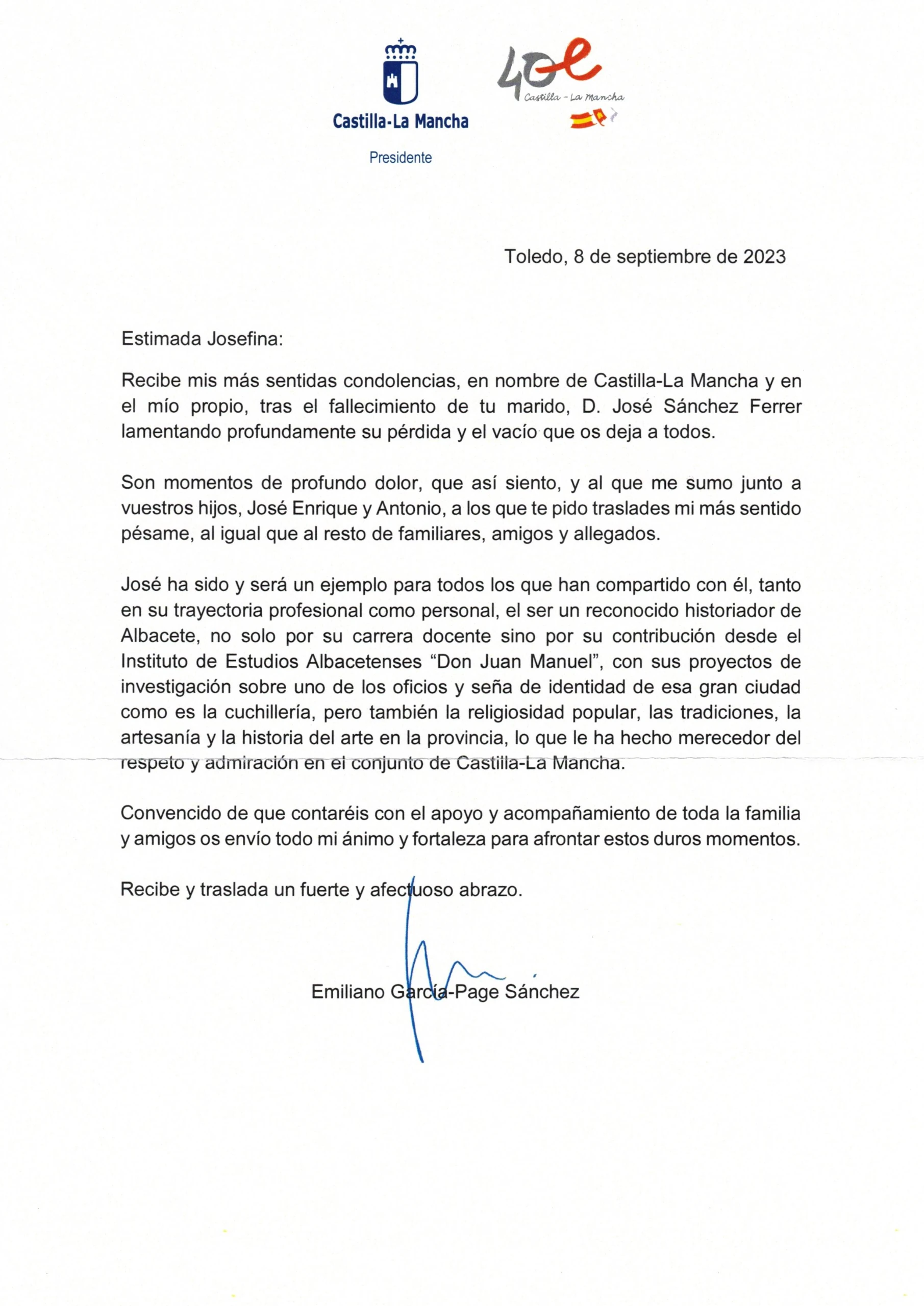 Presidente de Castilla-La Mancha